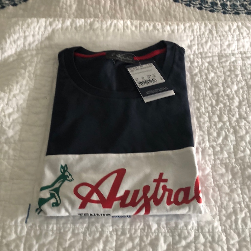Mens Australian tennis shirt